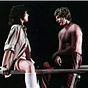 Horny eighties chick enjoys a rock hard cock in the gym